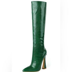 Womens Stiletto Heel Knee High Boot